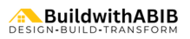 BuildwithABIB logo with house icon and tagline – Design, Build, Transform 