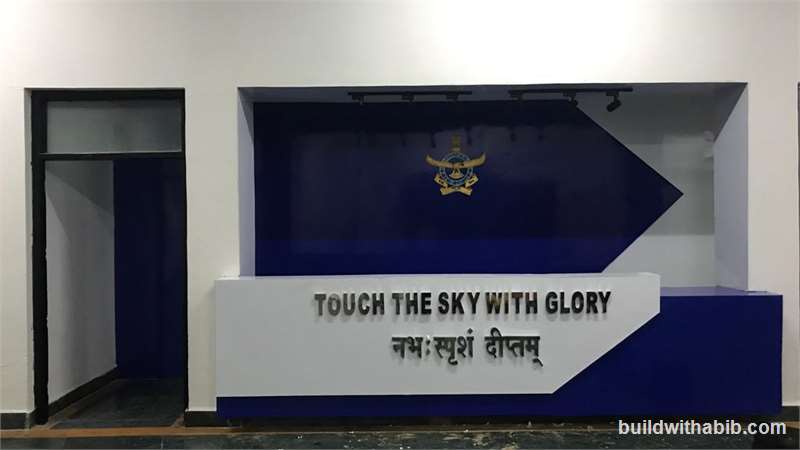 After Pic Of Selfie Corner @ Flight Cadets Mess without lights