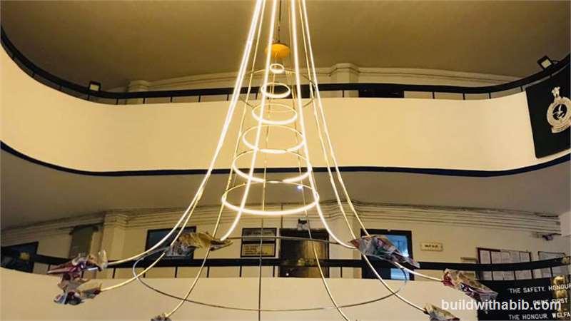 After Providing Chandelier and illuminating old Chandelier